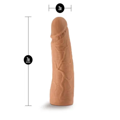 Lock on 7 Inch Realistic Lock on Dildo Mocha