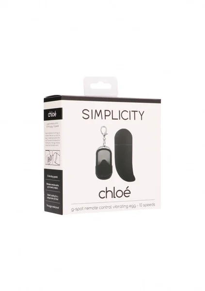 Chloe G-spot Remote Control Vibrating Egg - Black — image 5 of 5