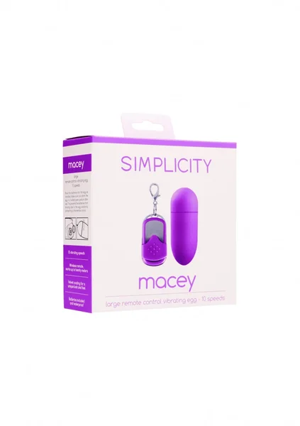 Macey Remote Control Vibrating Egg - Purple — image 5 of 5