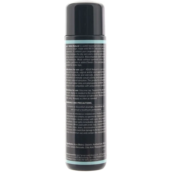 Pjur Aqua Natural Water-Based Lubricant | 100ml/3.4oz