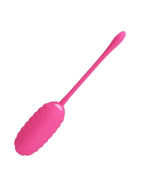 Kirk Liquid Silicone Remote Egg Vibrator - 7.7 Inch - Hot Pink - 7.7 Inch