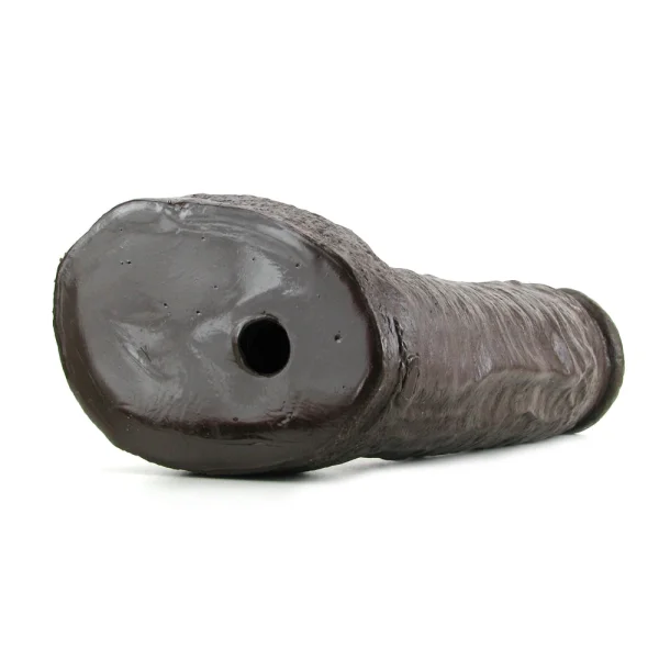 Doc Johnson Vac-U-Lock Realistic Hung 12" Cock - Chocolate