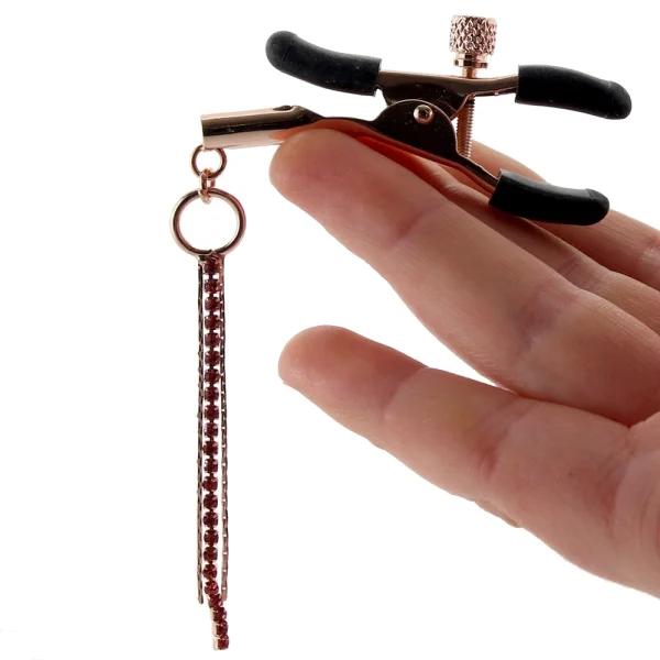Bound Adjustable D3 Nipple Clamps by NS Novelties - Rose Gold