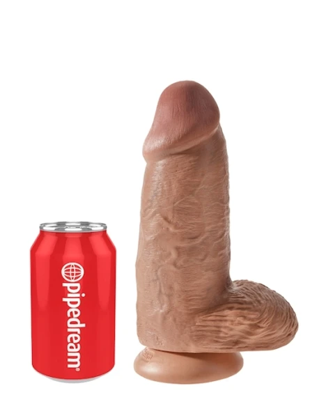 King Cock Chubby Suction Cup Dildo - Tan - 9 Inch