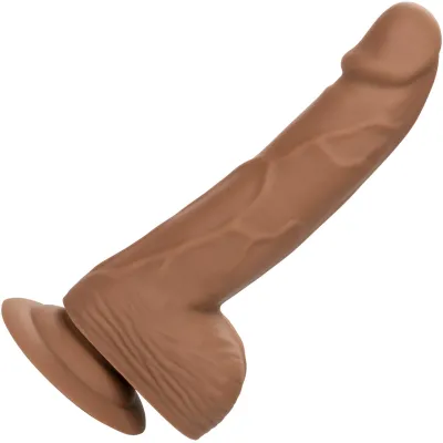 Silicone Studs Realistic 6 Suction Cup Dildo Caramel