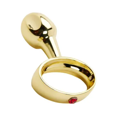 Kinki Ring Butt Plug With Red Gem