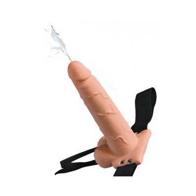 Fetish Fantasy 7 5in Hollow Squirting Strap on With Balls
