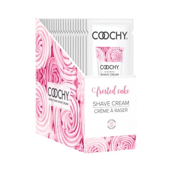 Coochy Shave Cream Frosted Cake Foil 15ml 24pc Display