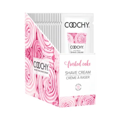 Coochy Shave Cream Frosted Cake Foil 15ml 24pc Display