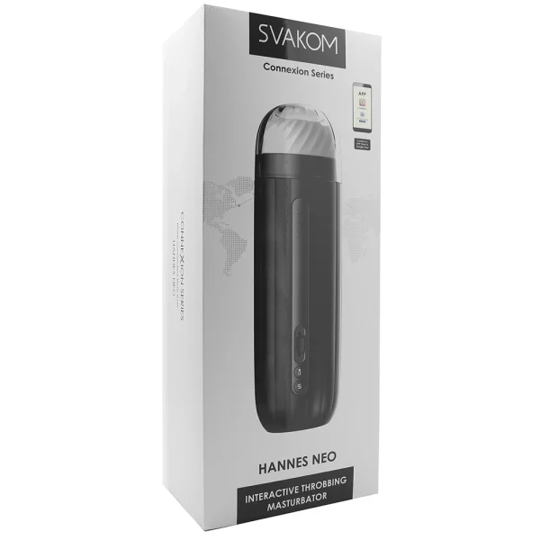 SVAKOM HANNES NEO Powerful Throbbing App Enabled Interactive Penis Masturbator