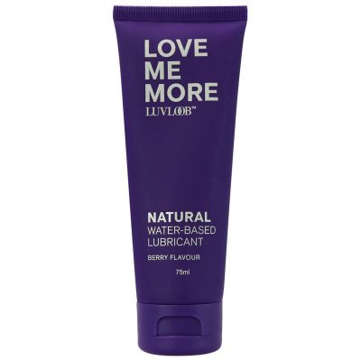 Luvloob Love Me More Water Based 75ml Lubricant Berry