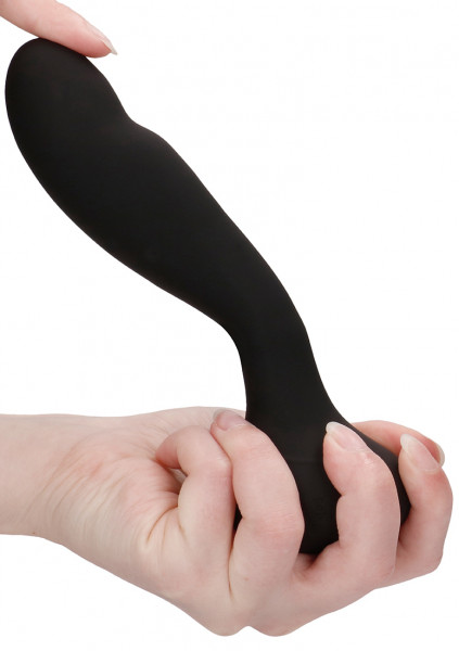 G-Spot and Prostate Vibrator - Finesse - Black - Best Silicone Vibrator