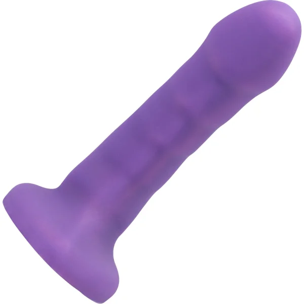 Curve Silicone G-Spot Dildo by Tantus - Midnight Purple
