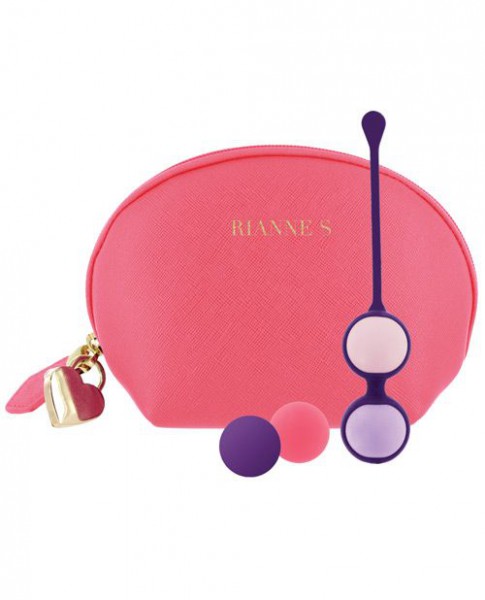 Rianne S. Pussy Playballs w/Cosmetic Case - Coral Rose