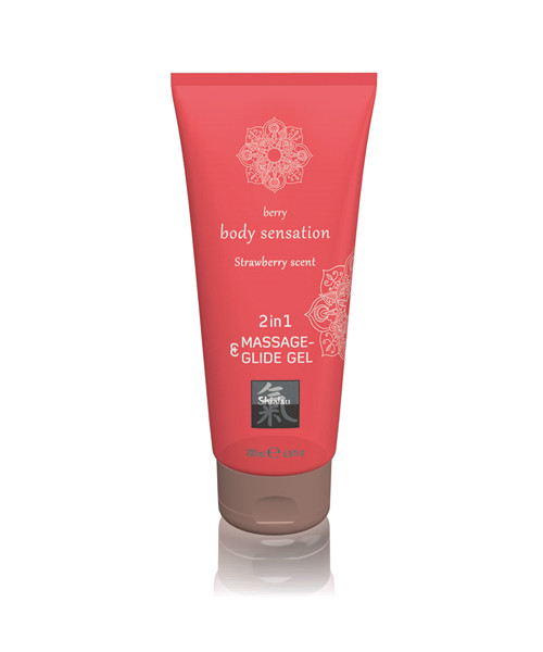 Massage- & Glide Gel 2 in 1 - Strawberry