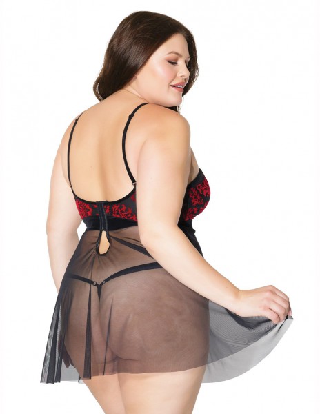 Coquette Damask Babydoll