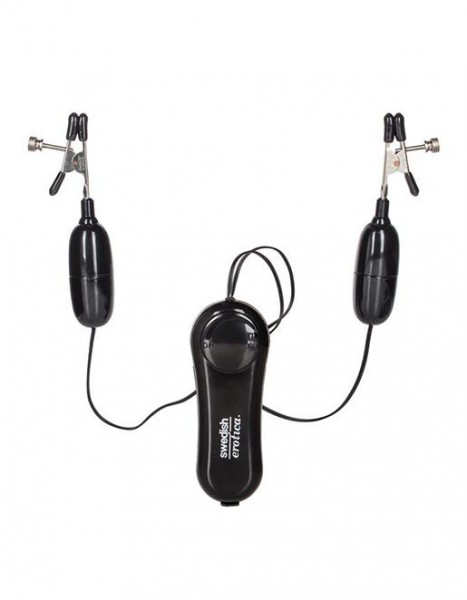 Nipple Play Vibrating Remote Control Nipple Clamps