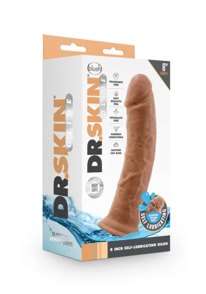 Dr. Skin 8 Inch Self Lubricating Dildo
