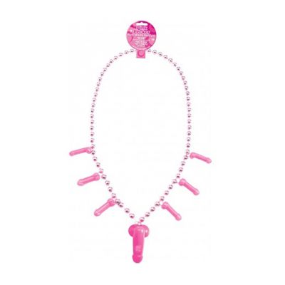 Pink Pecker Whistle Necklace
