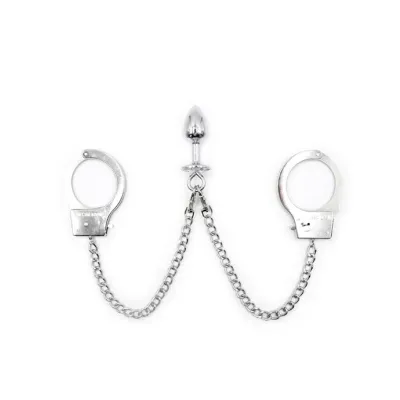 Gingerly Cuffs With Plug Silver 2 7 Inch
