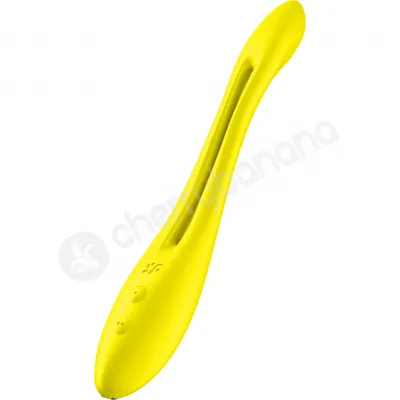 Satisfyer Elastic Game Yellow Silicone Flexible Versatile Vibe