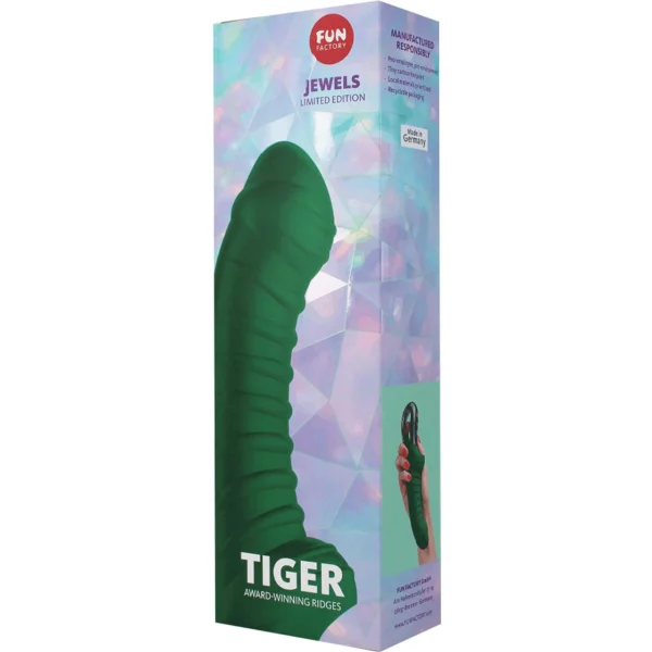 Fun Factory JEWELS TIGER G5 Silicone Waterproof Vibrator - Emerald