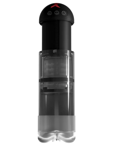 Penis Enlarging Extender Pump with Sucking and Vibrating Pussy!