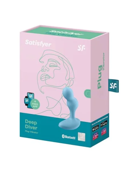 Satisfyer Deep Diver  - Light Blue - 4.4 Inch