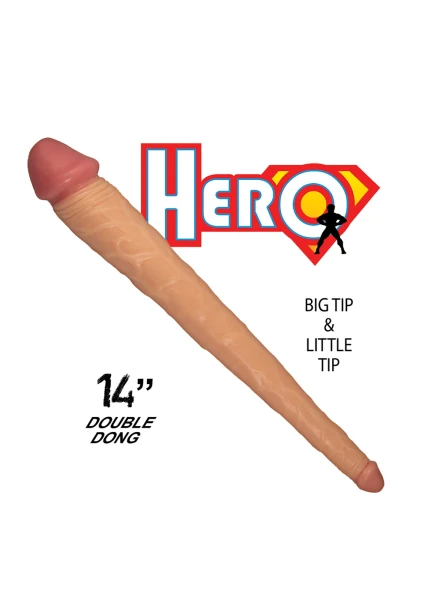 Hero 14 Inch Dual Ended Dildo