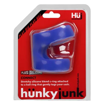 Hunkyjunk Connect Cock Ball Tugger Colbalt