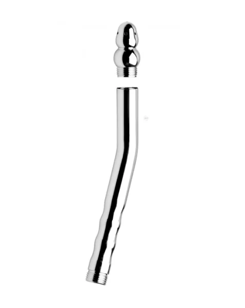 Angled Enema Nozzle - Grey - 9 Inch