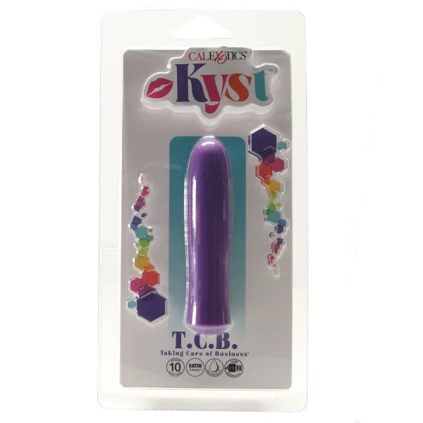 Kyst T.C.B. Taking Care of Business Powerful Waterproof Rechargeable Bullet Vibrator By CalExotics - Purple