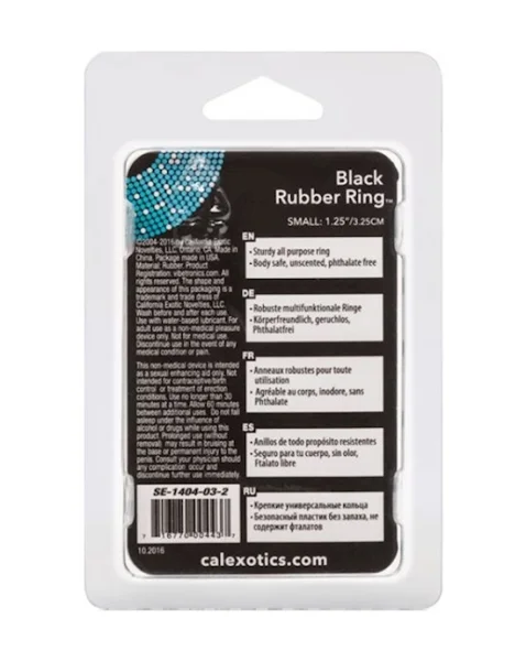 Black Rubber Ring - Black