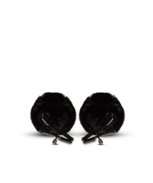 Blush Noir Pom Adjustable Nipple Clamps