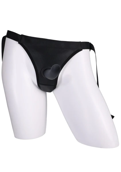 In A Bag Vegan Leather Harness & 5.25" Dong By Doc Johnson