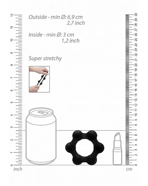 No. 82- Weighted Cock Ring- Black