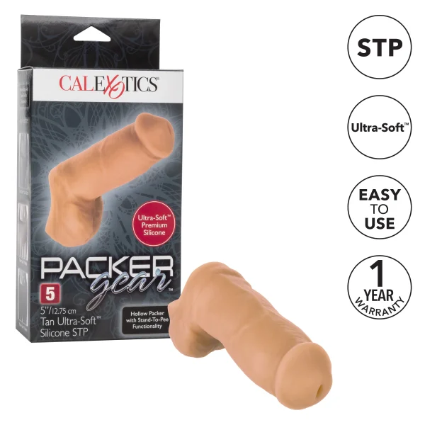 Packer Gear 5"-12.75 Cm Ultra-Soft Silicone Stp - Tan