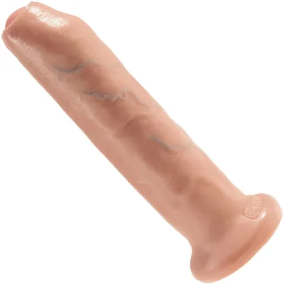 King Cock 7 Uncut Cock Suction Cup Dildo Vanilla