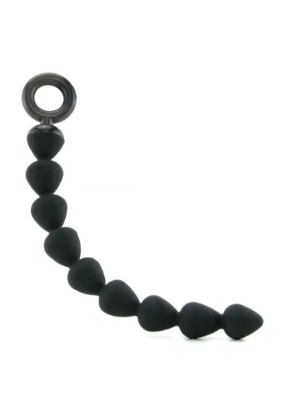 Black Silicone Anal Beads