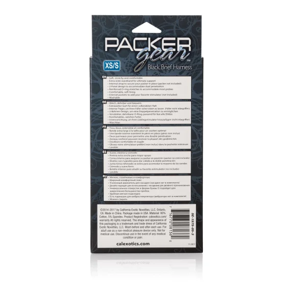 Packer Gear Brief Harness - Extra Small-small - Black