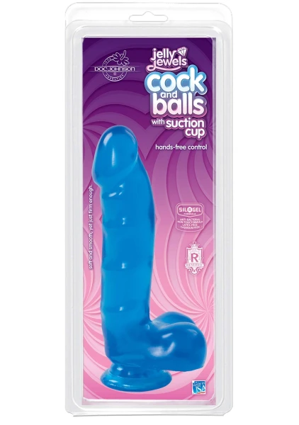 Jelly Jewels - Cock and Balls with Suction Cup