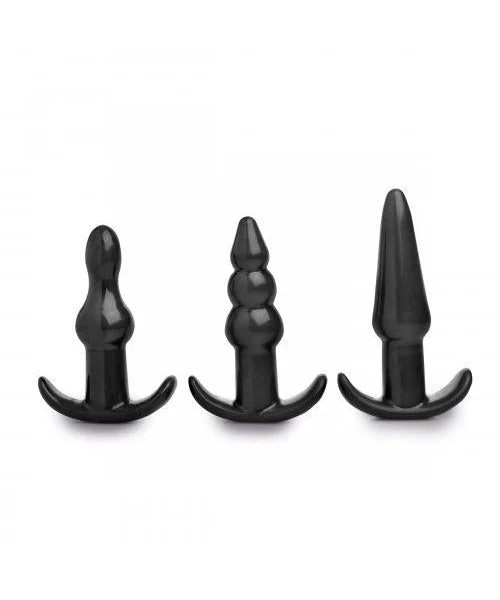 Trinity Vibes 4 Piece Vibrating Anal Plug Set