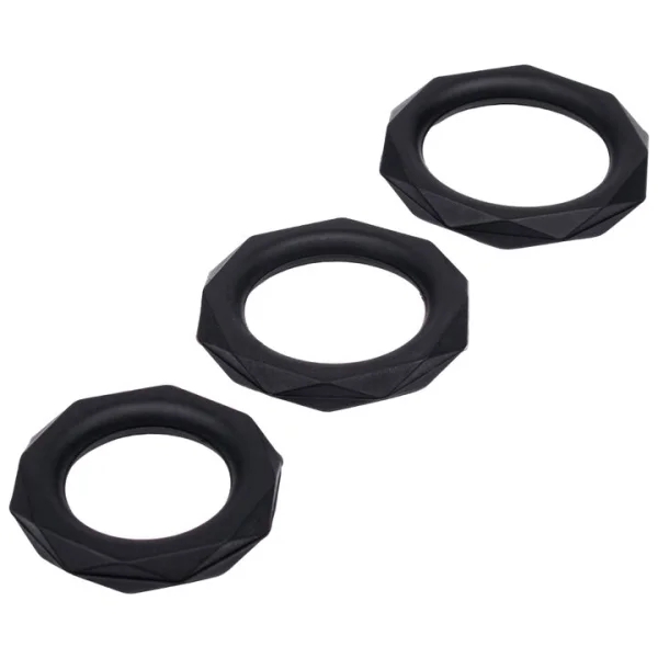 Bondara Screw You Set of Three Cock Rings