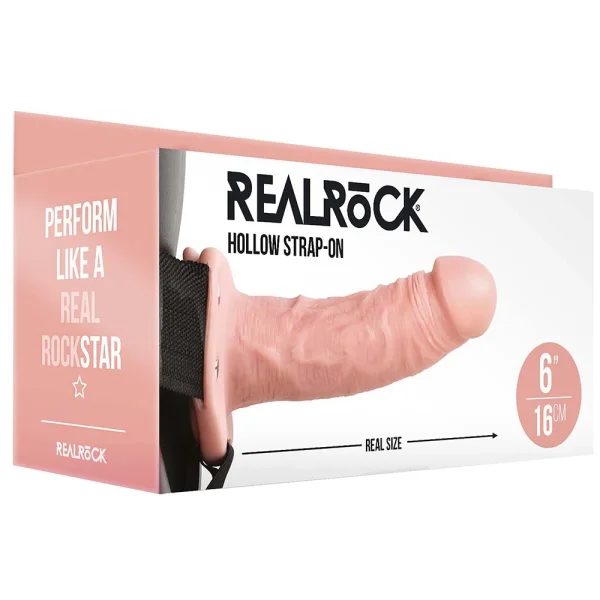 Real Rock Hollow 6 Inch Strap-On
