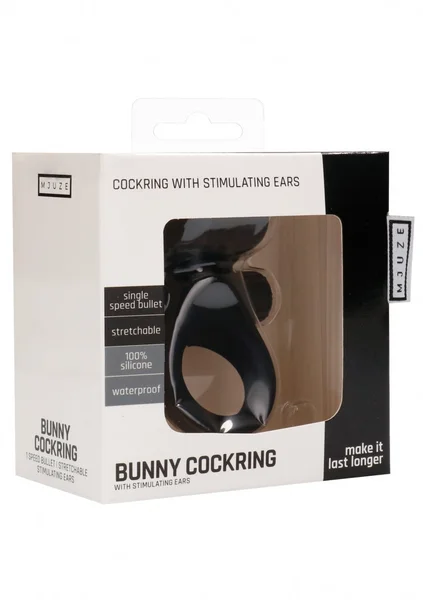 Bunny Cockring - Black — image 11 of 13