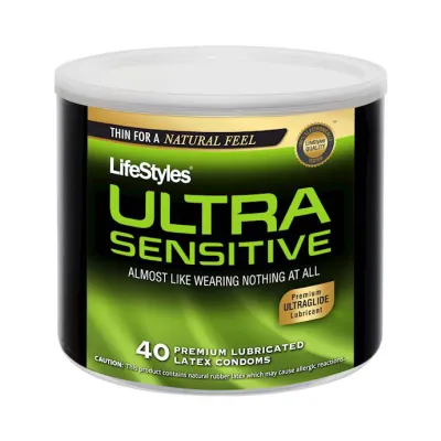 Lifestyles Ultra Sensitive Condoms 40 Pack 40