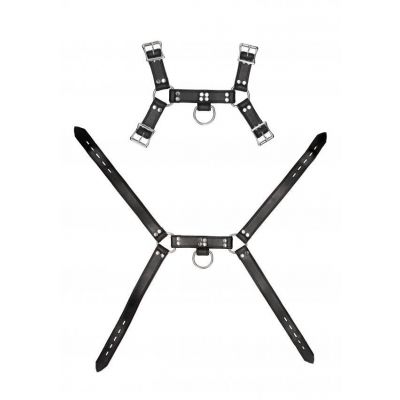 Leather Male Chest Harness Black