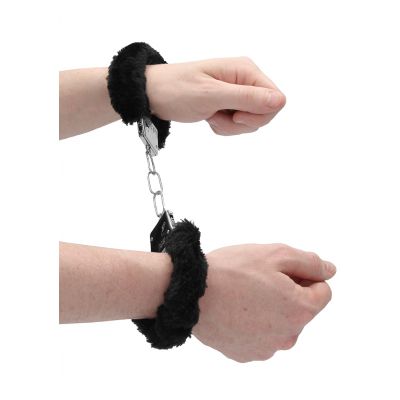 Beginner s Handcuffs Furry Black Sexy Handcuffs