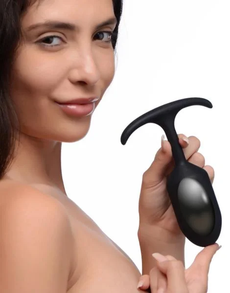 Premium Silicone Weighted Anal Plug - Large — image 7 of 12