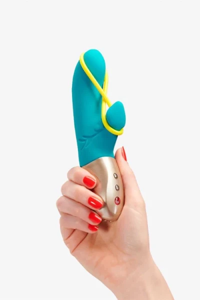 Fun Factory Amorino 7" Rabbit Vibrator with Silicone Pleasure Band